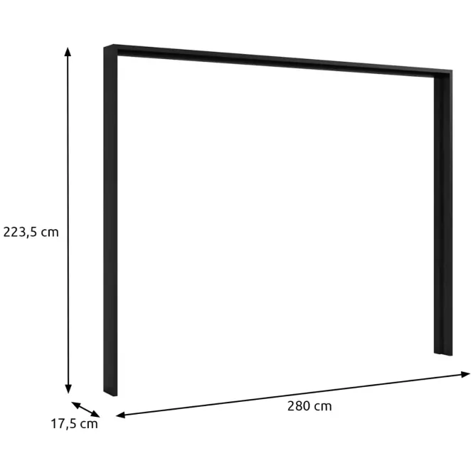 Ruhásszekrényt Körülvevő Csík Kassel Monstery 280 Cm,2