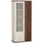 Vitrin C-2 86,4cm – Kasmír/Dió, Lamellák, Kétajtós, Fiókok