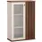 Vitrin C-3 86,4cm – Kasmír/Dió, Lamellák, Kétajtós
