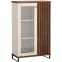 Vitrin C-3 86,4cm – Kasmír/Dió, Lamellák, Kétajtós,4