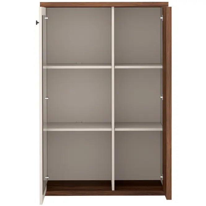 Vitrin C-3 86,4cm – Kasmír/Dió, Lamellák, Kétajtós,7