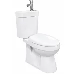 WC kombinált vízszintes Karo mosdóval és csapteleppel
