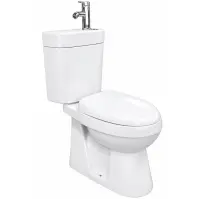 WC kombinált vízszintes Karo mosdóval és csapteleppel
