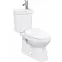 WC kombinált vízszintes Karo mosdóval és csapteleppel