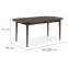Asztal Tölgyfa St-85 160x90+48cm Tölgy Lagos