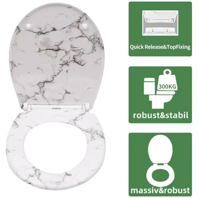 WC ülőke duroplast Márvány,4