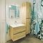 Fürdőszoba bútor készlet  Momo D80 arany tölgy szekrény+mosdókagyló,2