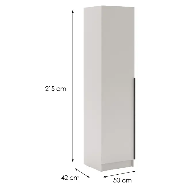 Szekrény Riva 50cm - Kasmír, Egyajtós,2