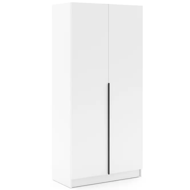 Szekrény Riva 100cm - Fehér, Kétajtós
