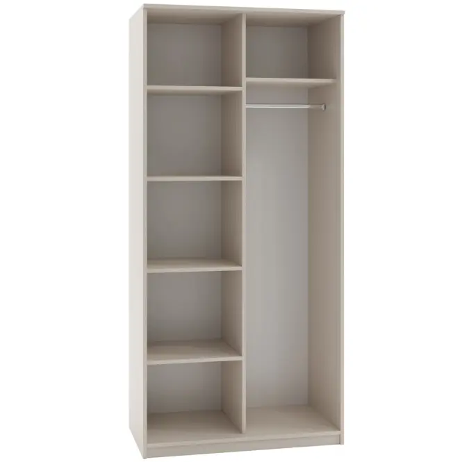 Szekrény Riva 100cm - Fehér, Kétajtós,3