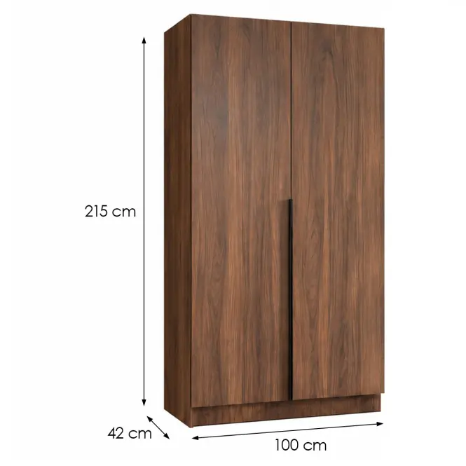 Szekrény Riva 100cm - Tölgy Catania, Kétajtós