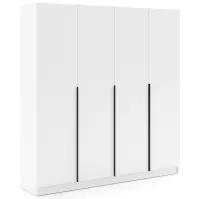Szekrény Riva 200cm - Fehér, Négyajtós