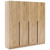 Szekrény Riva 200cm - Craft Aranysárga, Négyajtós