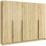 Szekrény Riva 250cm - Craft Aranysárga, Ötajtós