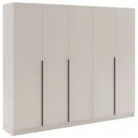 Szekrény Riva 250cm - Kasmír, Ötajtós