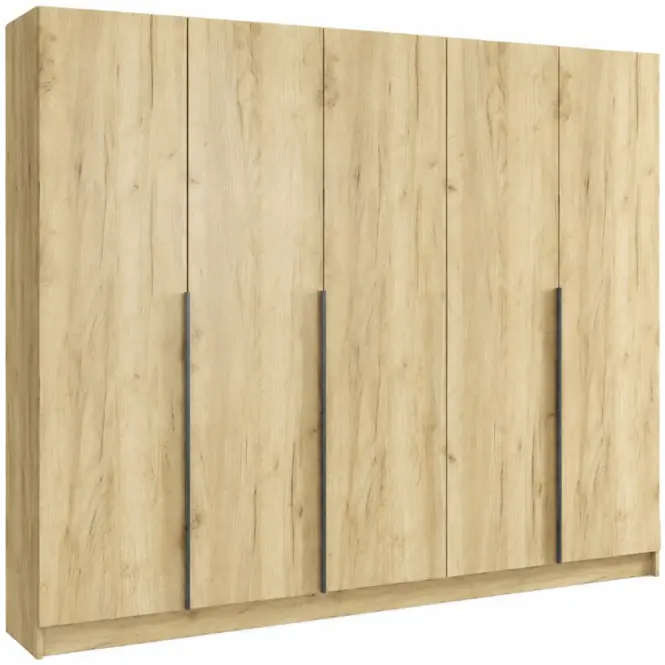 Szekrény Riva 250cm - Craft Aranysárga, Ötajtós