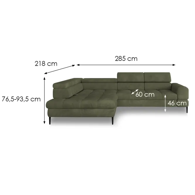 Sarokgarnitúra szet Voss balos Vibe 38,3