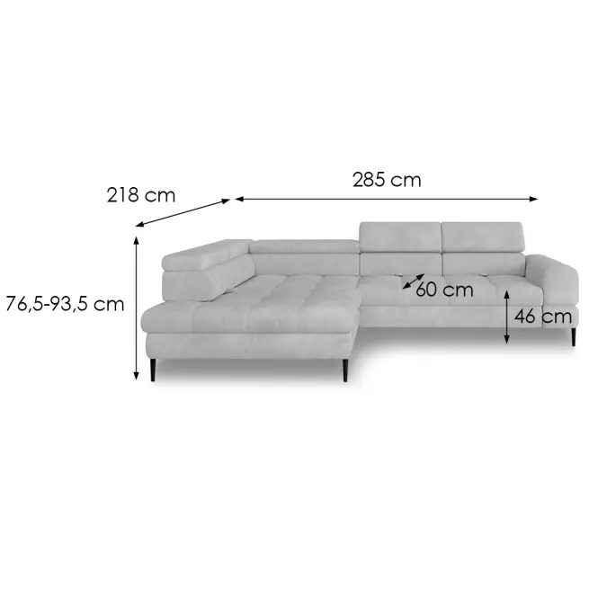 Sarokgarnitúra szet Voss balos Vibe 86,3