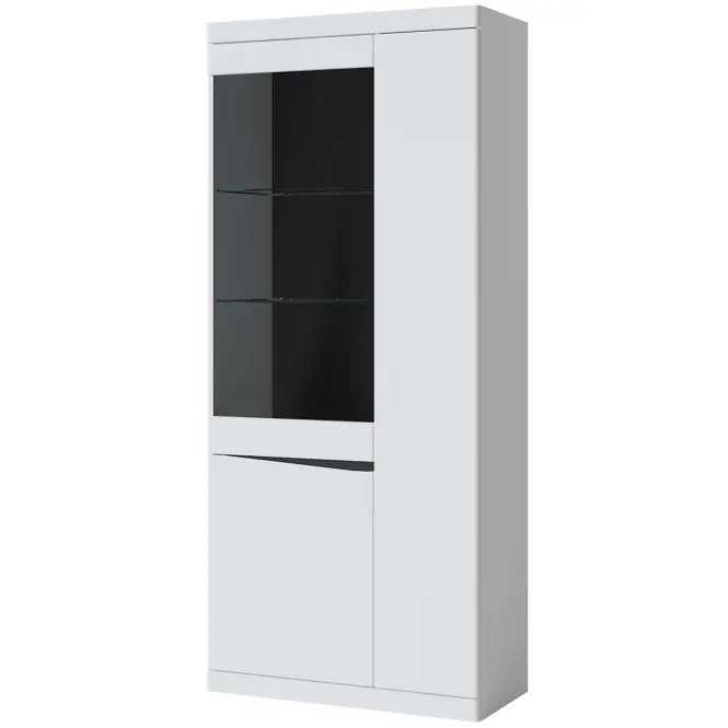 Vitrin 3D Turino Neo Turv01 U035 Fehér Alpin/Sz.Grafit Pvc/,3
