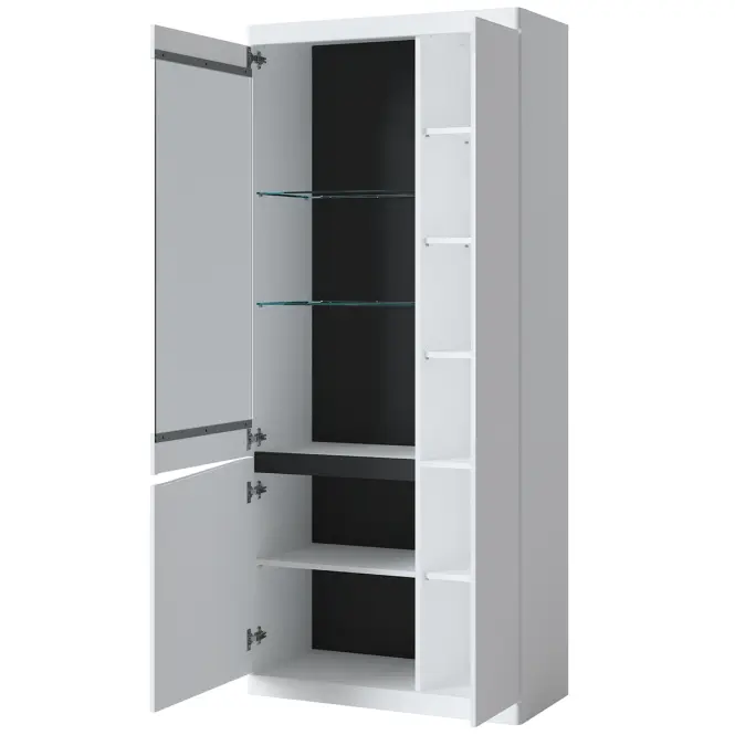 Vitrin 3D Turino Neo Turv01 U035 Fehér Alpin/Sz.Grafit Pvc/,4