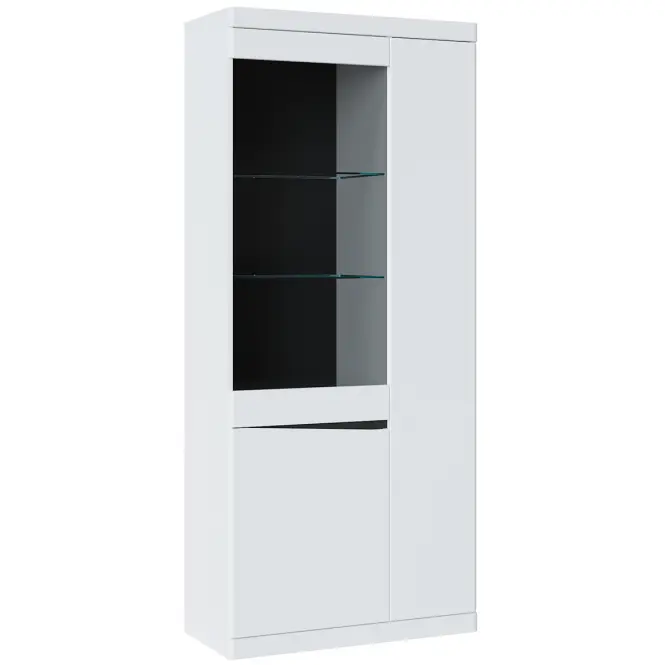 Vitrin 3D Turino Neo Turv01 U035 Fehér Alpin/Sz.Grafit Pvc/,6
