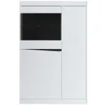 Vitrin Niska 3D Turino Neo Turv02 U035 Fehér Alpin/Sz.Grafit Pvc/