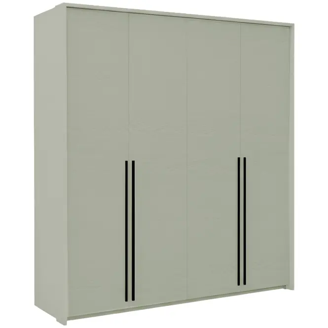 Szekrény Genua D-Lux 205cm – Eucalyptus, Négyajtós