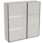 Szekrény Tokyo 200cm – Cashmere, Led, Kétajtós
