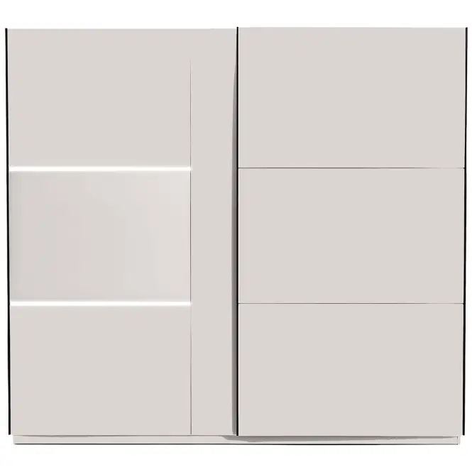 Szekrény Tokyo 250cm – Cashmere, Led, Kétajtós,3