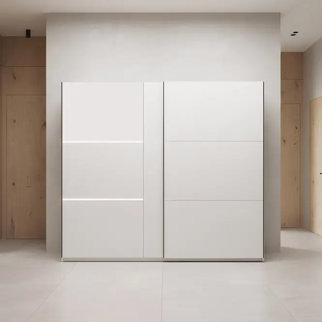 Szekrény Tokyo 250cm – Cashmere, Led, Kétajtós,5