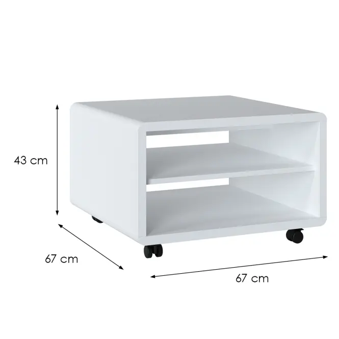 Dohányzóasztal Turino Neo Turt01 U035 Dohányzóasztal Biały Alpin,2