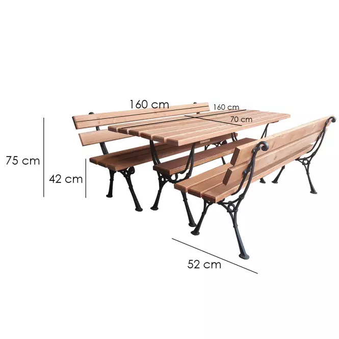 Kerti készlet Kowal teak