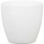 Ovális kerámia virágcserép Scheurich 920, ø22cm, fehér