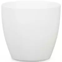 Ovális kerámia virágcserép Scheurich 920, ø22cm, fehér