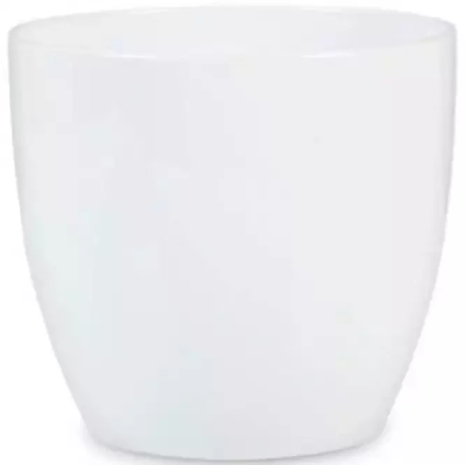 Scheurich ovális kerámia virágcserép 920, ø14cm, fehér