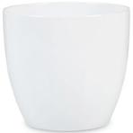 Ovális kerámia virágcserép Scheurich 920, ø19cm, fehér