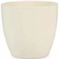 Ovális kerámia virágcserép Scheurich 920, ø25cm, krémszín