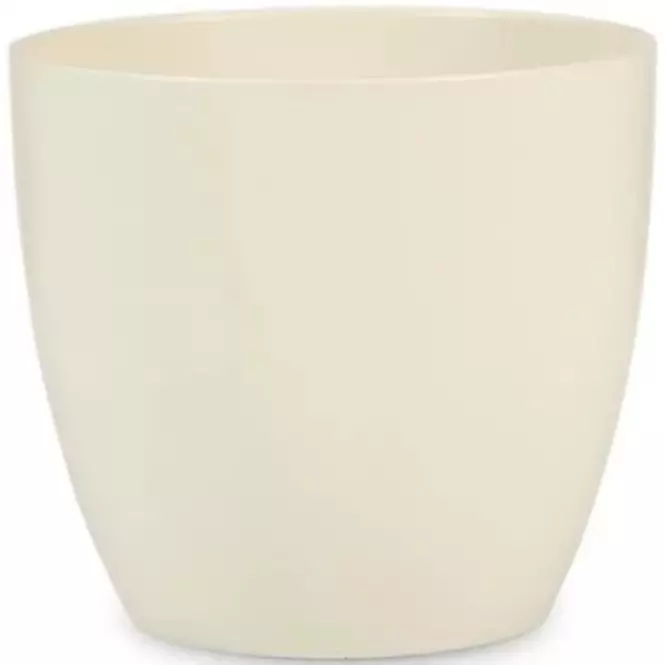 Scheurich ovális kerámia virágcserép  920, ø22cm, krémszín