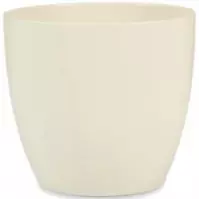 Ovális kerámia virágcserép Scheurich 920, ø11cm, krémszín