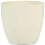 Ovális kerámia virágcserép Scheurich 920, ø14cm, krémszín
