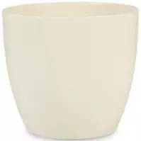 Ovális kerámia virágcserép Scheurich 920, ø14cm, krémszín