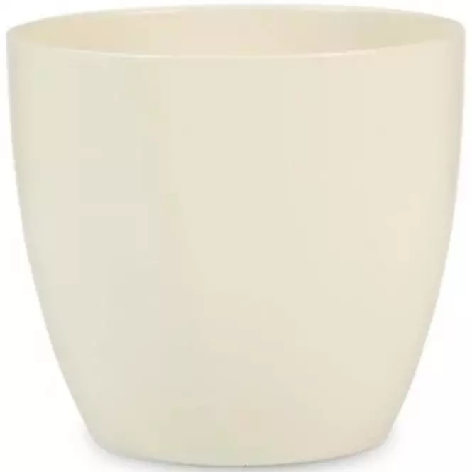 Ovális kerámia virágcserép Scheurich 920, ø19cm, krémszín