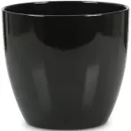 Scheurich kerámia virágcserép  920, ø14cm, fényes fekete