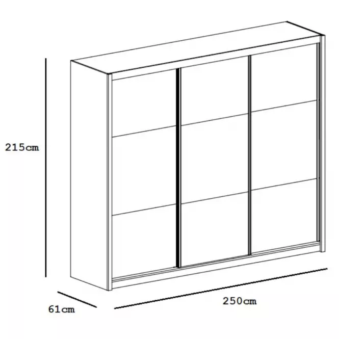 Szekrény Cordoba 250 cm,4