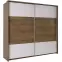 Szekrény Latika tölgy/fehér 230 cm