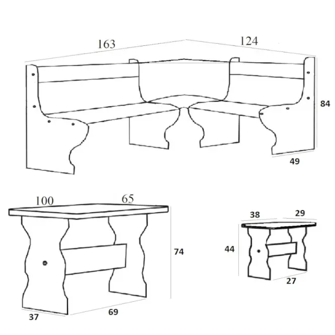 Sarokpad Merkury II tabak/boss 2,2