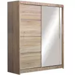 Szekrény Vista 150 cm tölgy sonoma/tükör