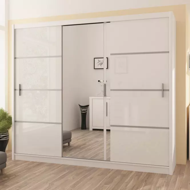 Szekrény Vista 250 cm fehér,2
