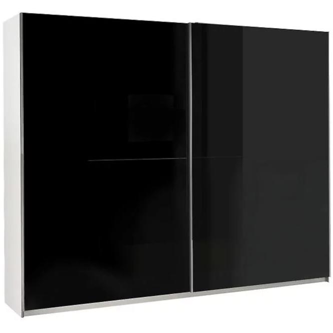 Szekrény Lux 1 fekete/fehér 244 cm