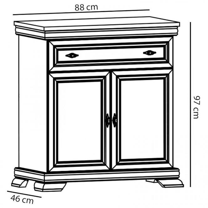 Komód Kora KK1 fehér